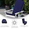 Flash Furniture White Folding Adirondack Chairs-Blue Cushions, 2PK 2-JJ-C14505-CSNBL-WH-GG - alternate 9